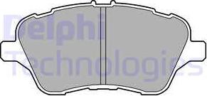 Delphi LP2474 - Тормозные колодки, дисковые, комплект parts5.com