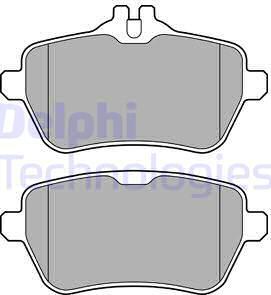 Delphi LP2659 - Тормозные колодки, дисковые, комплект parts5.com