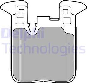 Delphi LP2660 - Тормозные колодки, дисковые, комплект parts5.com