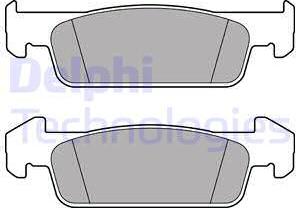 Delphi LP2663 - Тормозные колодки, дисковые, комплект parts5.com