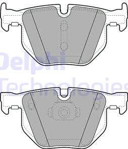 Delphi LP2068 - Тормозные колодки, дисковые, комплект parts5.com