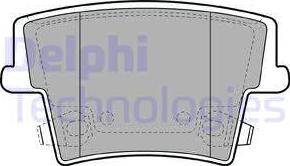 Delphi LP2035 - Тормозные колодки, дисковые, комплект parts5.com