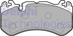 Delphi LP2149 - Тормозные колодки, дисковые, комплект parts5.com