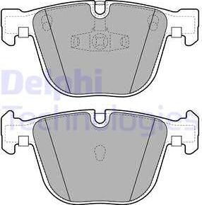 Delphi LP2141 - Тормозные колодки, дисковые, комплект parts5.com