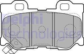 Delphi LP2157 - Тормозные колодки, дисковые, комплект parts5.com