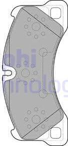 Delphi LP2117 - Тормозные колодки, дисковые, комплект parts5.com