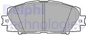 Delphi LP2135 - Тормозные колодки, дисковые, комплект parts5.com