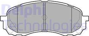 Delphi LP2128 - Brake Pad Set, disc brake parts5.com