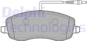 Delphi LP2173 - Тормозные колодки, дисковые, комплект parts5.com