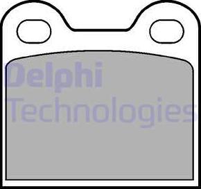 Delphi LP21 - Тормозные колодки, дисковые, комплект parts5.com