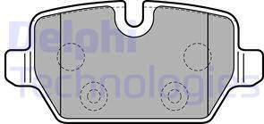 Delphi LP2247 - Тормозные колодки, дисковые, комплект parts5.com