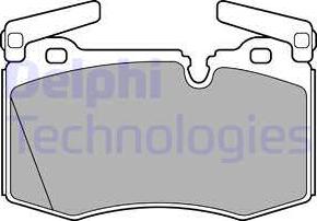 Delphi LP2235 - Тормозные колодки, дисковые, комплект parts5.com