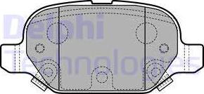 Delphi LP2761 - Тормозные колодки, дисковые, комплект parts5.com