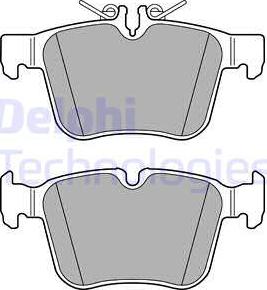 Delphi LP2763 - Тормозные колодки, дисковые, комплект parts5.com