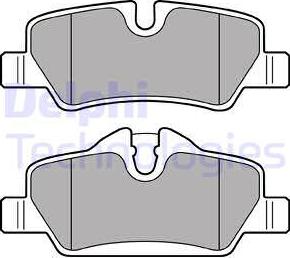 Delphi LP2762 - Тормозные колодки, дисковые, комплект parts5.com