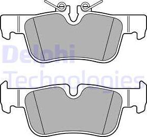 Delphi LP2719 - Тормозные колодки, дисковые, комплект parts5.com