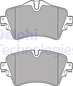 Delphi LP2717 - Тормозные колодки, дисковые, комплект parts5.com