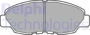 Delphi LP734 - Тормозные колодки, дисковые, комплект parts5.com