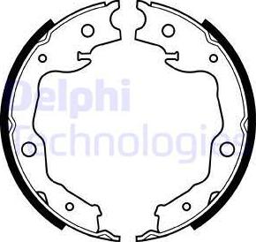 Delphi LS1999 - Brake Shoe Set parts5.com