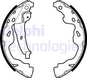 Delphi LS1961 - Brake Shoe Set parts5.com