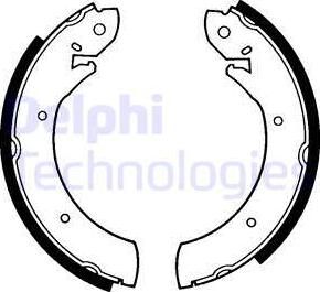 Delphi LS1179 - Brake Shoe Set parts5.com