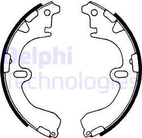 Delphi LS1315 - Brake Shoe Set parts5.com