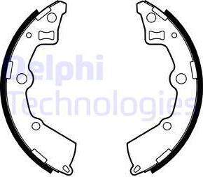 Delphi LS2005 - Комплект тормозных колодок, барабанные parts5.com