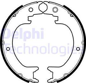 Delphi LS2082 - Комплект тормозов, ручник, парковка parts5.com