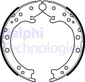 Delphi LS2034 - Комплект тормозов, ручник, парковка parts5.com