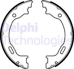 Delphi LS2077 - Комплект тормозов, ручник, парковка parts5.com