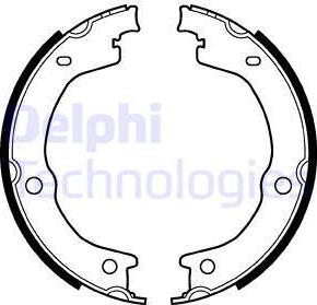 Delphi LS2118 - Комплект тормозов, ручник, парковка parts5.com