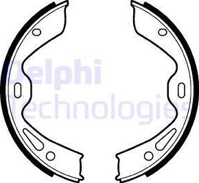 Delphi LS2120 - Комплект тормозов, ручник, парковка parts5.com