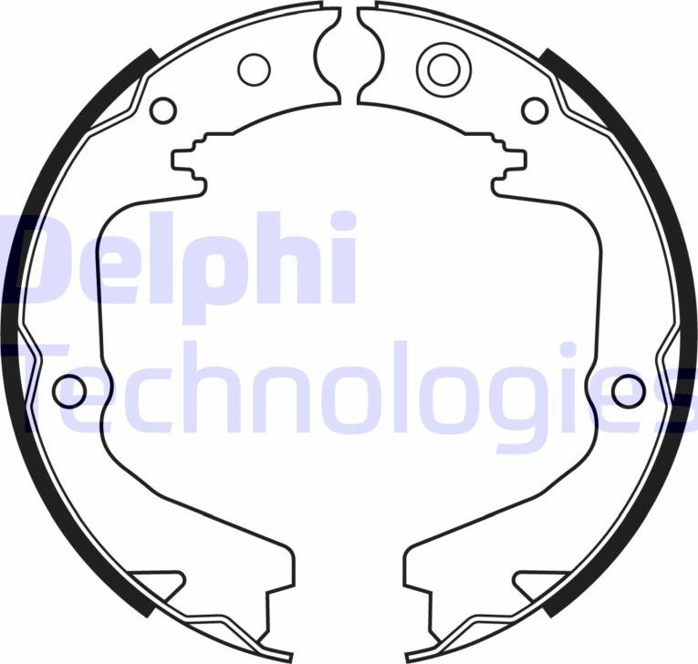 Delphi LS2170 - Комплект тормозов, ручник, парковка parts5.com