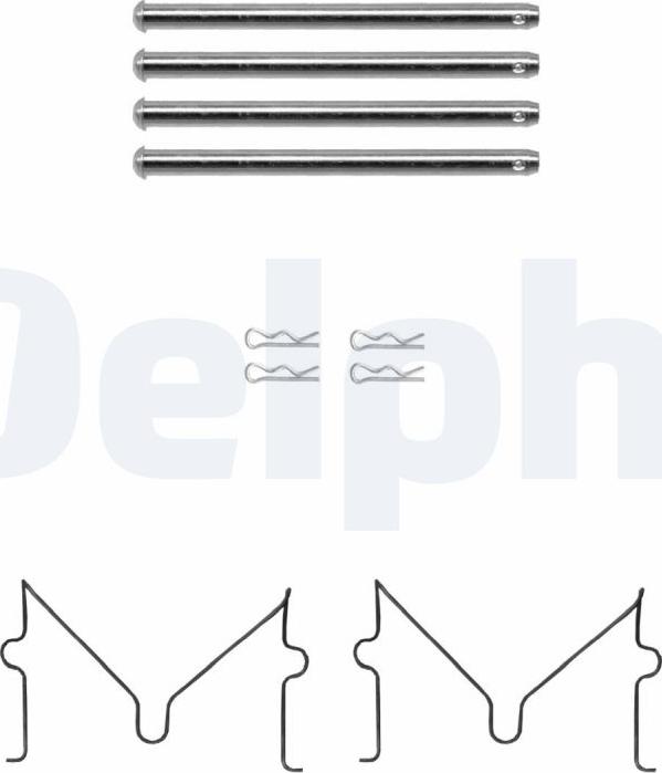 Delphi LX0691 - Комплектующие для колодок дискового тормоза parts5.com