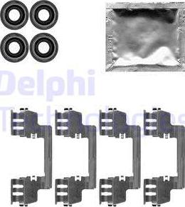 Delphi LX0616 - Комплектующие для колодок дискового тормоза parts5.com