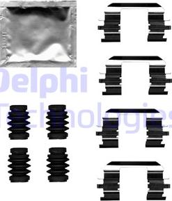 Delphi LX0686 - Комплектующие для колодок дискового тормоза parts5.com