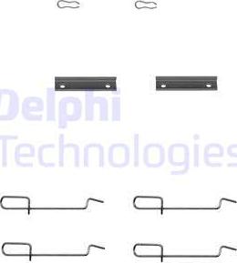 Delphi LX0142 - Комплектующие для колодок дискового тормоза parts5.com