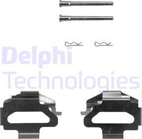 Delphi LX0150 - Комплектующие для колодок дискового тормоза parts5.com