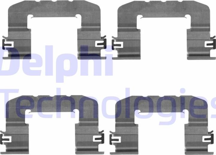 Delphi LX0725 - Комплектующие для колодок дискового тормоза parts5.com