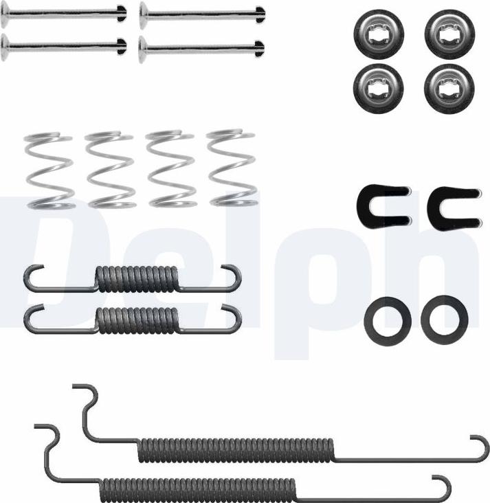 Delphi LY1443 - Комплектующие, барабанный тормозной механизм parts5.com