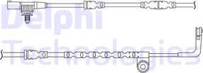 Delphi LZ0193 - Сигнализатор, износ тормозных колодок parts5.com