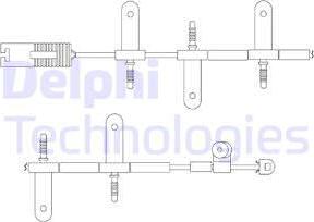 Delphi LZ0164 - Сигнализатор, износ тормозных колодок parts5.com