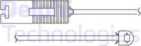 Delphi LZ0119 - Сигнализатор, износ тормозных колодок parts5.com