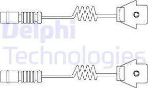 Delphi LZ0111 - Сигнализатор, износ тормозных колодок parts5.com