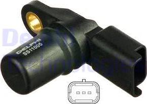 Delphi SS11005 - Sensor, camshaft position parts5.com