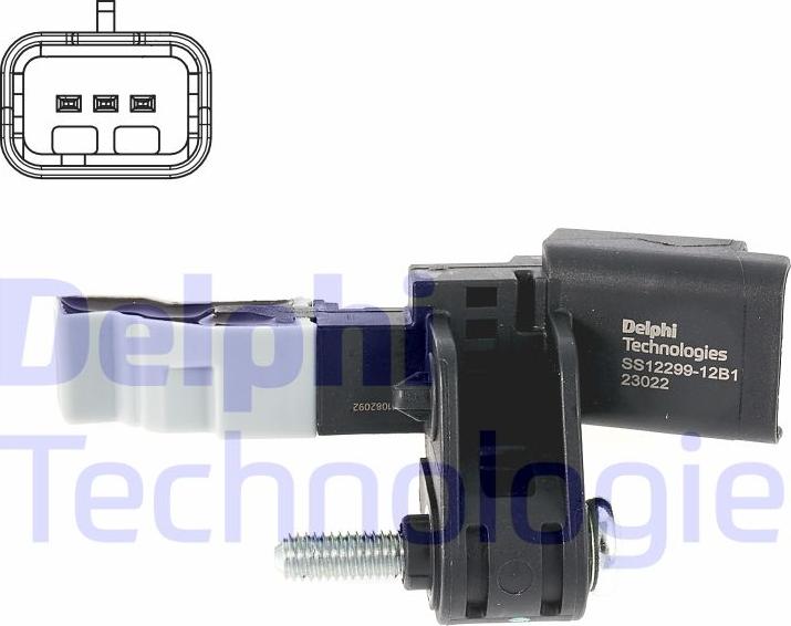 Delphi SS12299-12B1 - Датчик импульсов, коленвал parts5.com