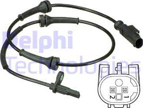 Delphi SS20540 - Датчик ABS, частота вращения колеса parts5.com