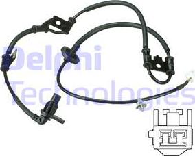 Delphi SS20510 - Датчик ABS, частота вращения колеса parts5.com