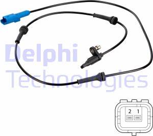 Delphi SS20674 - Датчик ABS, частота вращения колеса parts5.com