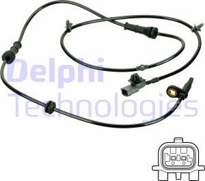 Delphi SS20822 - Датчик ABS, частота вращения колеса parts5.com